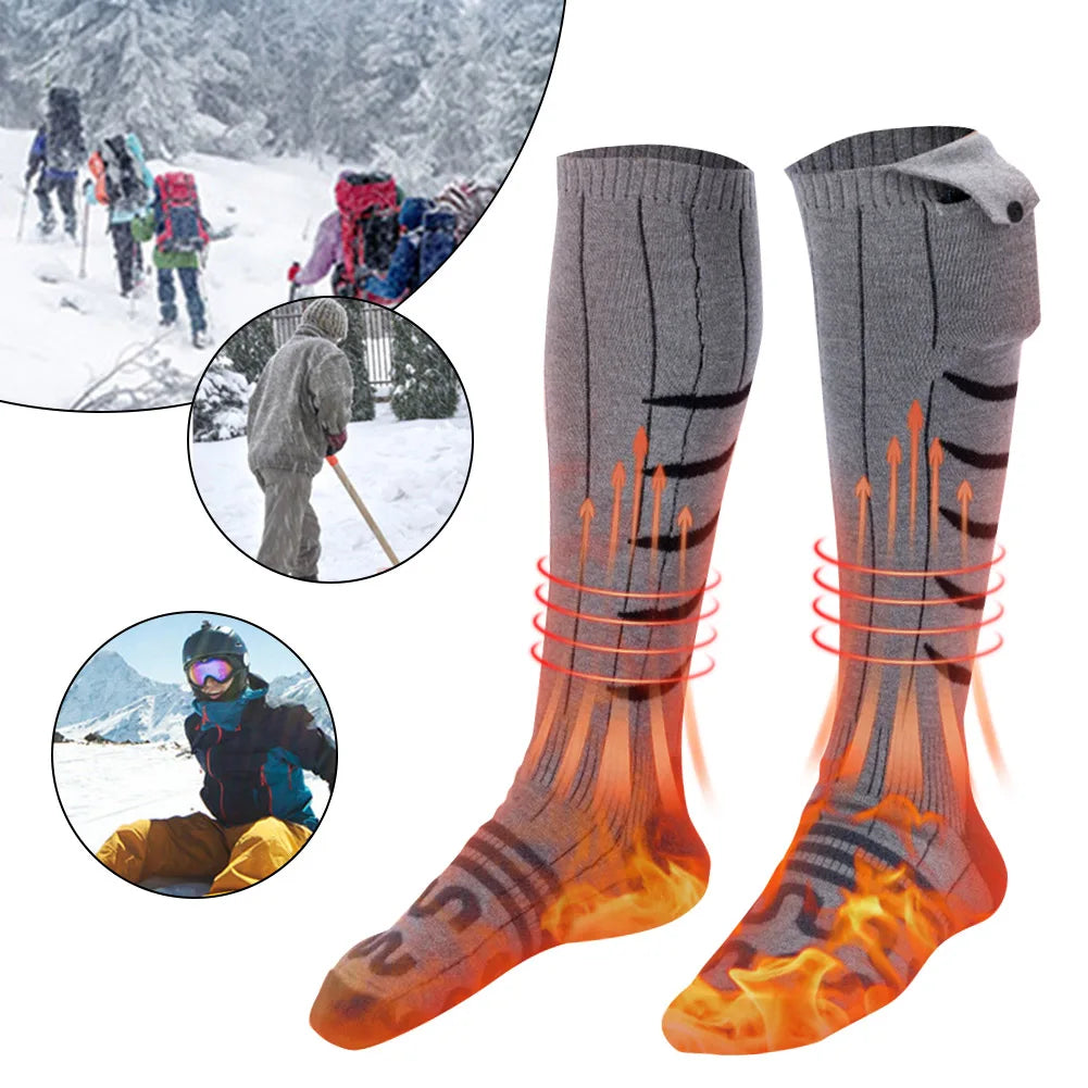 Electric Heated Socks Fast Heating Winter Warmth For Outdoor Skiing