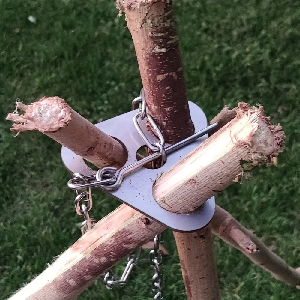 Choice Portable Camping Tripod Barbecue Rack For Campfire Cooking