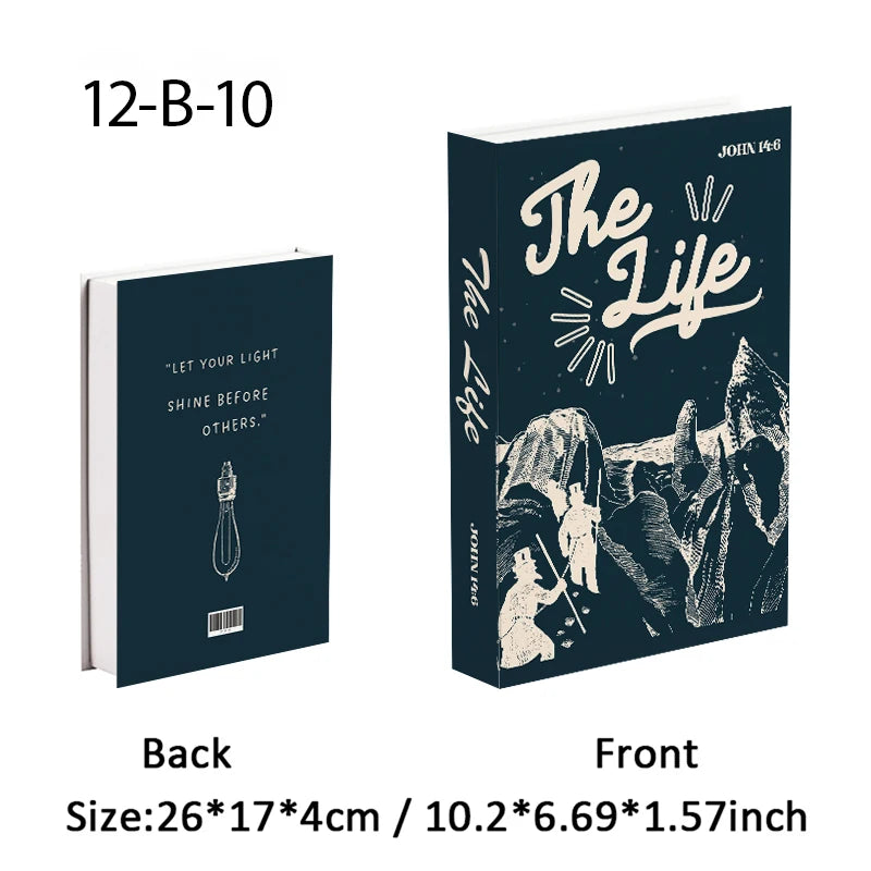 Christianity Luxe Fake Book Storage Box Home Decor Jesus Bible Decorative Books Coffee Table Simulation Book Interior Decoration