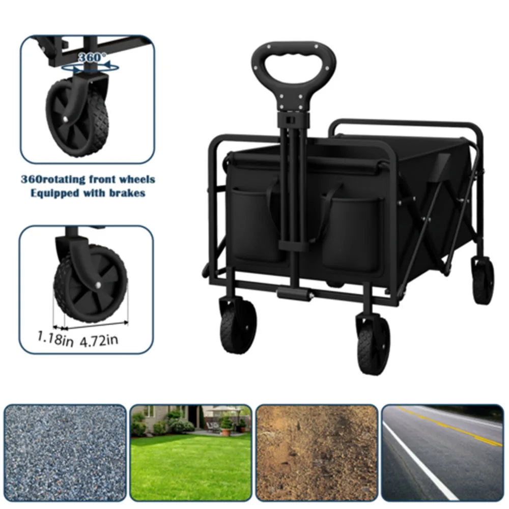 Hign Concerned Chemical Foldable Garden Wagon Cart Camping