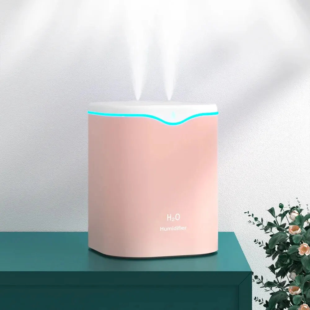 Dual Jet Humidifier And Air Purifier USB Powered Diffuser
