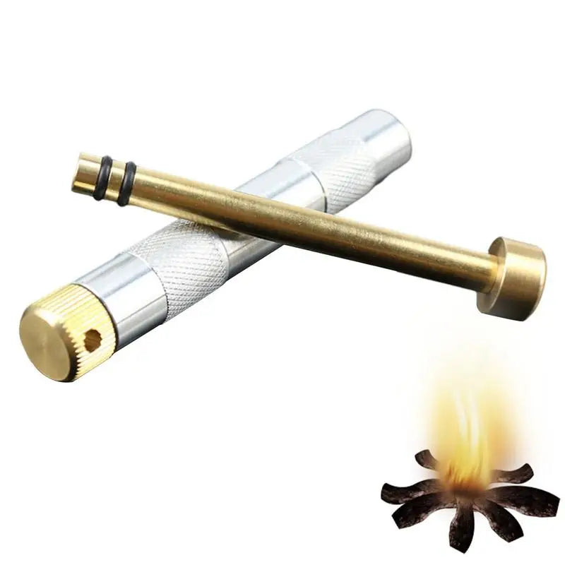 Lacyie Metal Fire Piston Starter Outdoor Camping Gear