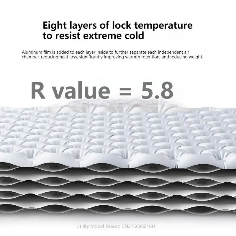 Nature hike Inflatable Ultralight Portable Folding Warm Mat Bed Pad