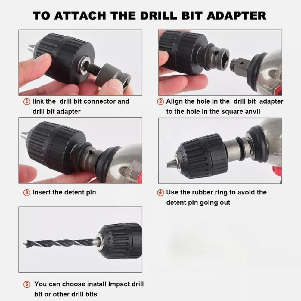 Magnitt Brushless Impact Wrench 500Nm Electric Driver 18V Cordless