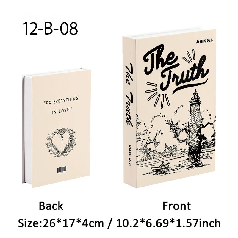 Christianity Luxe Fake Book Storage Box Home Decor Jesus Bible Decorative Books Coffee Table Simulation Book Interior Decoration