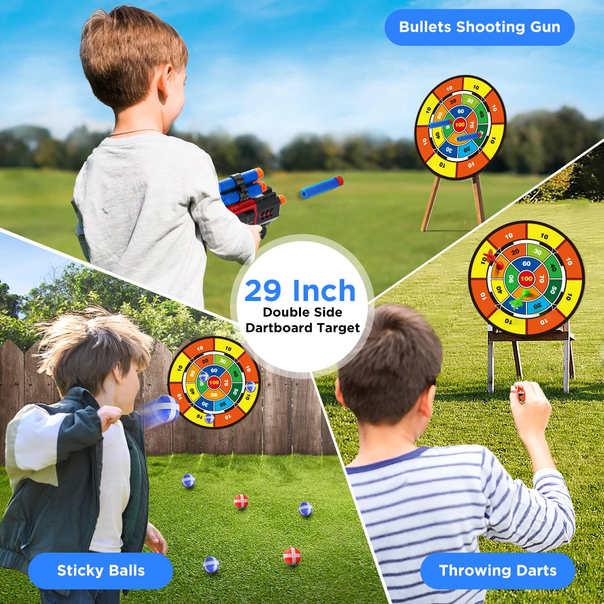 VATOS Bow Arrow Gun Toy For Kids LEDLight Archery Set