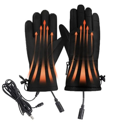 USB Heated Gloves For Winter Outdoor Cold Weather Waterproof