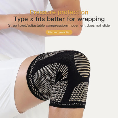 Copper Knee Brace for Arthritis Pain Compression sleeve for Sports, Pain Relief