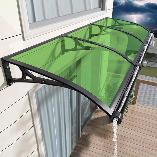 DUOFU Door Entrance Awning Polycarbonate Cover UV Rain