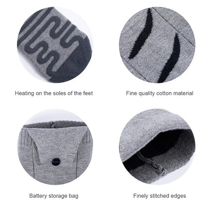 Electric Heated Socks Fast Heating Winter Warmth For Outdoor Skiing