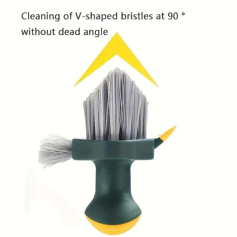 3-in-1 Grout and Tile Cleaning Brush Multi-Surface Scrubber
