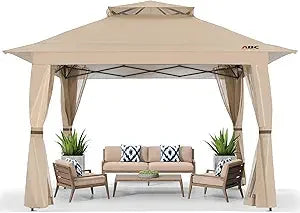 MKDK Pop Up Gazebo Outdoor Canopy Tent Mosquito Netting