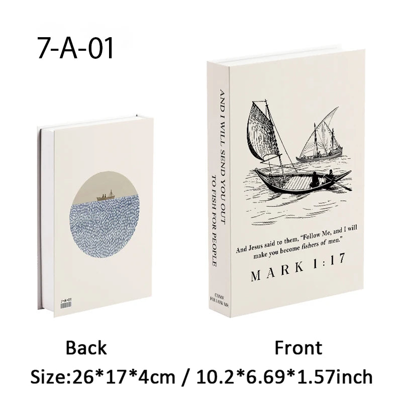 Christianity Luxe Fake Book Storage Box Home Decor Jesus Bible Decorative Books Coffee Table Simulation Book Interior Decoration