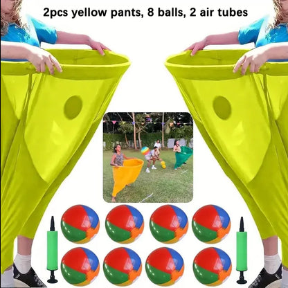 Giant Pants Party Game Set With Bouncy Ball And Inflator Outdoor