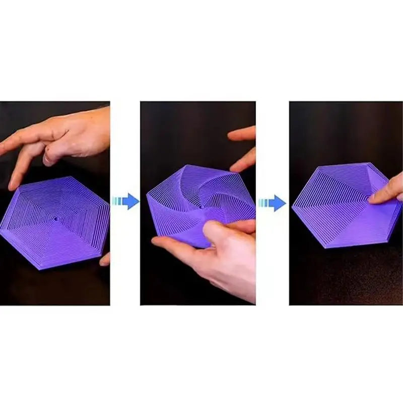 3D Printed Fractal Fidget Hexagon Sensory Toy