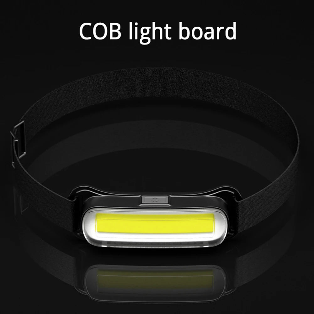 LED Headlamp USB Rechargeable Waterproof Adjustable Headband