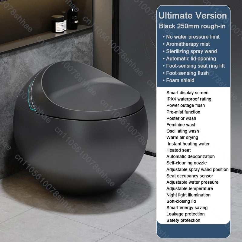 Buffer Smart Toilet Bidet With Auto Flush Heated Seat Remote