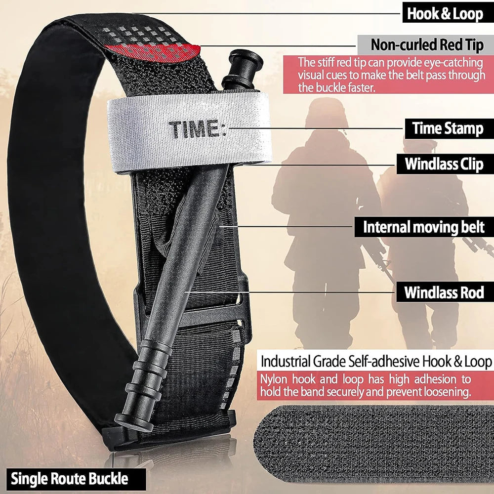 5/10/25 Pcs Emergency Tourniquet Outdoor Portable First Aid Quick Slow Release Tourniquets CAT Medical Tactical Equipment