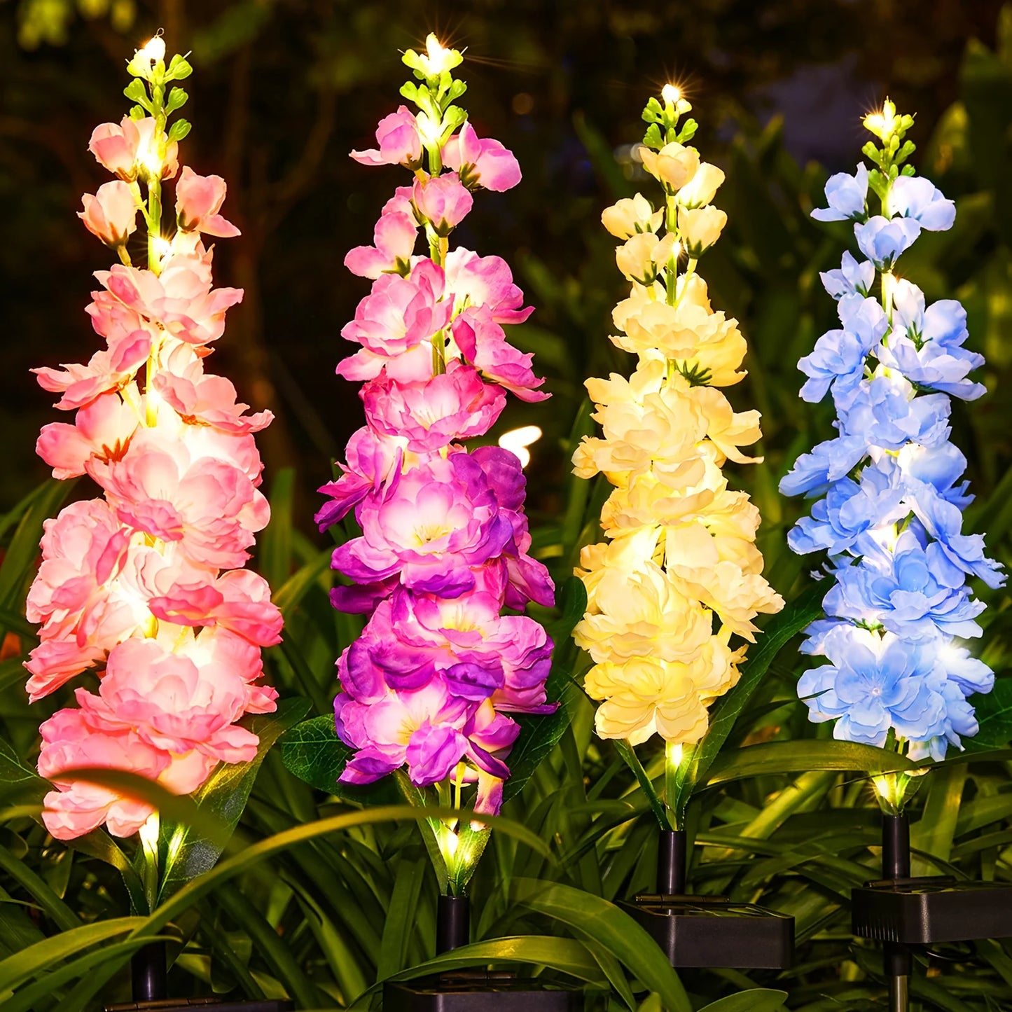 Upgraded Solar Garden Lights 36 LEDs Outdoor Flowers