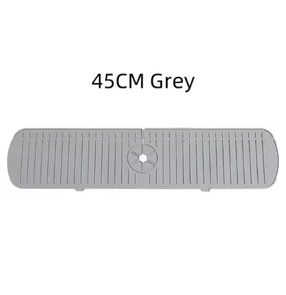 Silicone Drain Mat, Kitchen Faucet Sink Splash Guard,  Sink Draining Pad Behind Faucet,For Kitchen & Bathroom Countertop Protect