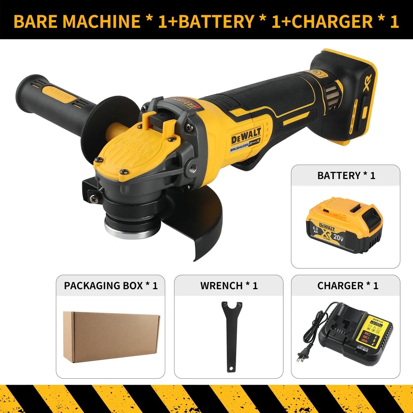 DEWALT DCG416 20V Brushless Cordless Cutting Machine - Tailored for Pros and DIYers, Master of Various Grinding & Cutting Jobs