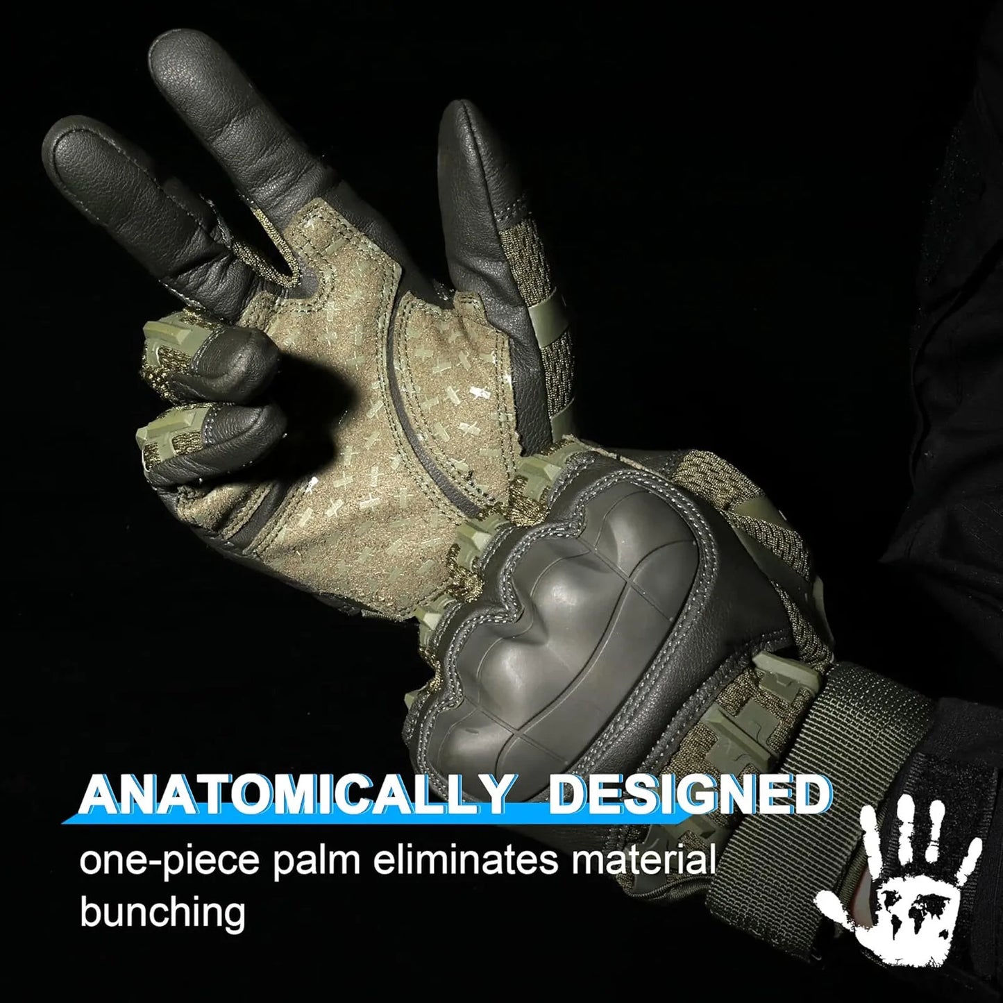 Tactical Full Finger Cycling Gloves With Non Slip Grip