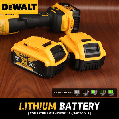 DEWALT DCB206 20V 6.0AH Rechargeable Backup Lithium Battery Packaging, Ideal for All DEWALT 20V Power Tools,Ensuring Performance