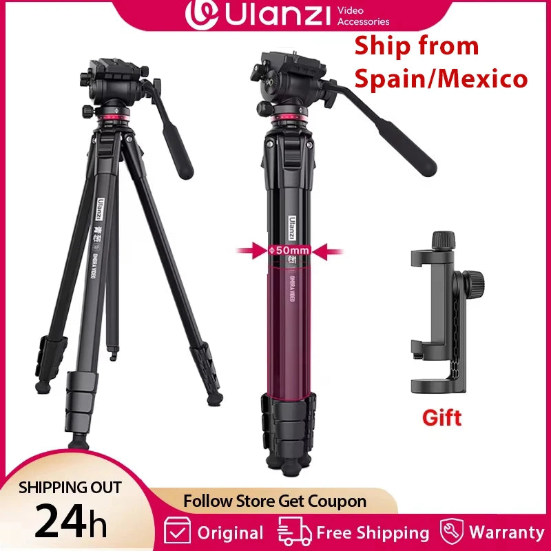 Ulanzi OMBRA Travel Tripod 360 Degree Panorama Fluid Drag