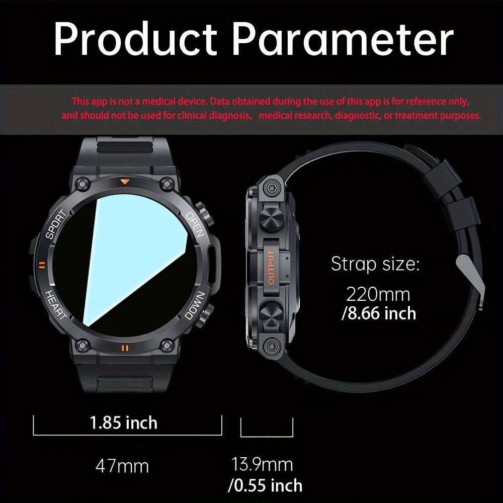 SENBONO Rugged Military Smart Watch For Men Waterproof