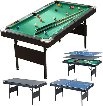 3 In 1 Pool Ping Pong Dining Combo Multi Game For Adults