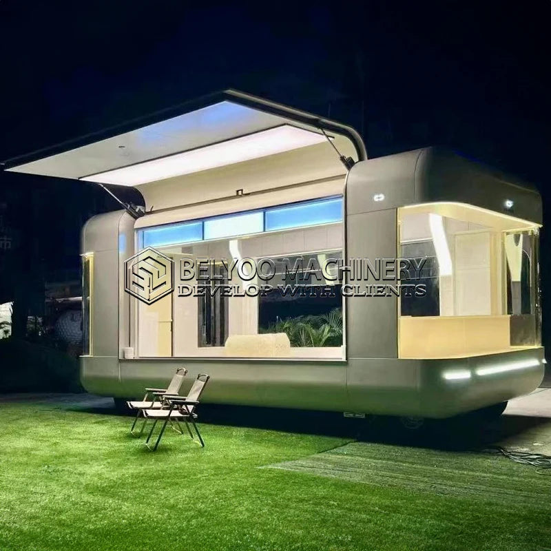 BELYOO Concession Food Trailer Mobile Kitchen For Bakery Ice Cream