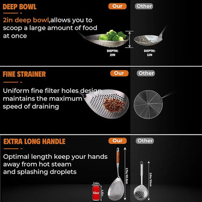 Stainless Steel Fine-Mesh Skimmer Strainer