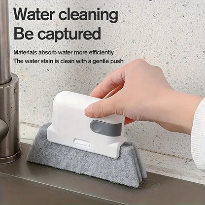 Universal Window Rail Cleaning Brush for Narrow Gaps