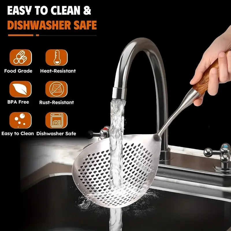 Stainless Steel Fine-Mesh Skimmer Strainer