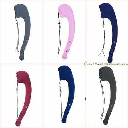 Inflatable Travel Neck Pillow For Side Sleep Planes Cars Trains