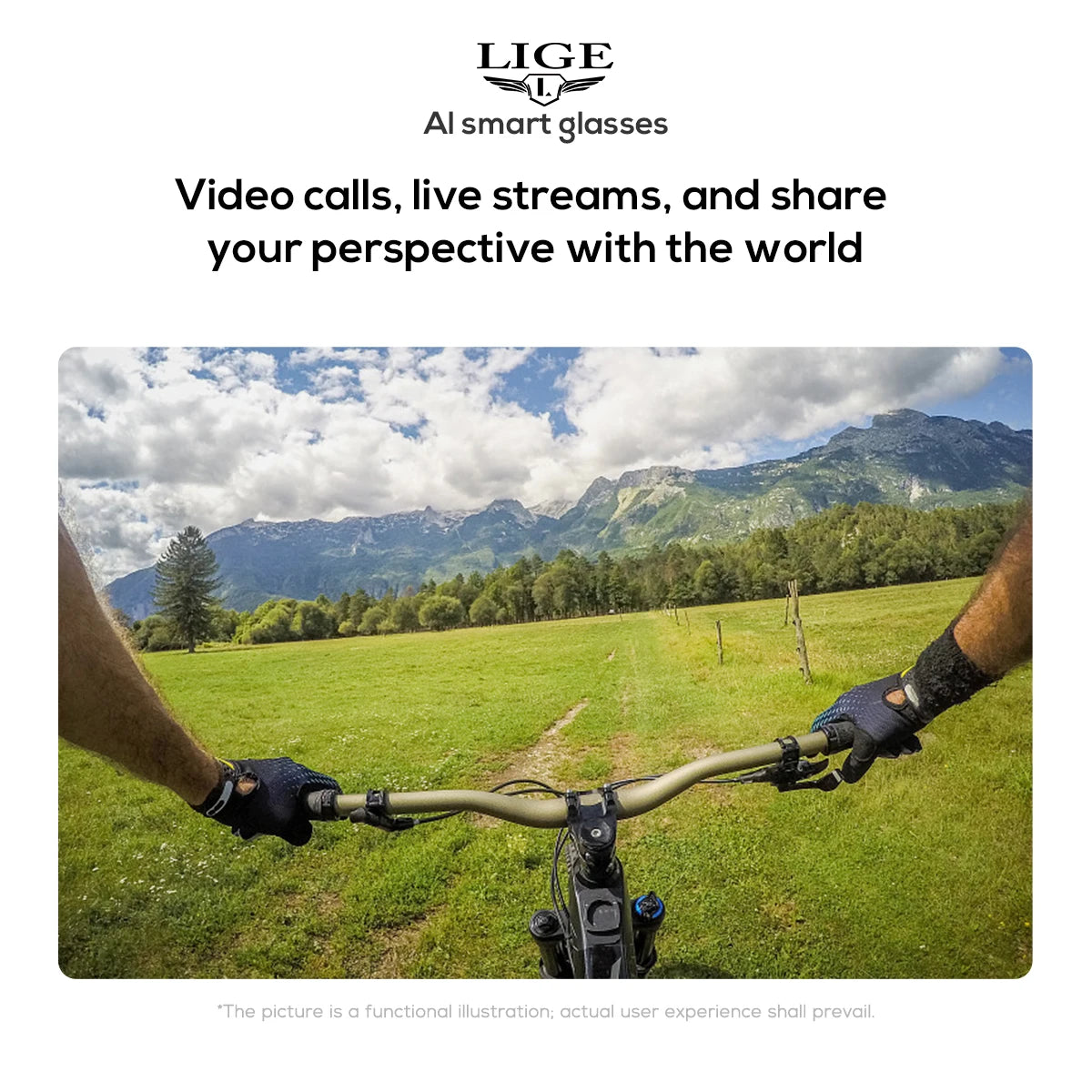 Smart Glasses 100W Camera Anti-shake Video Recording Music Control Photo Recognition Bluetooth Call Sports Sunglasses Waterproof