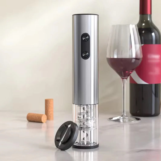 Automatic Electric Wine Opener With Foil Cutter And Pour Spout
