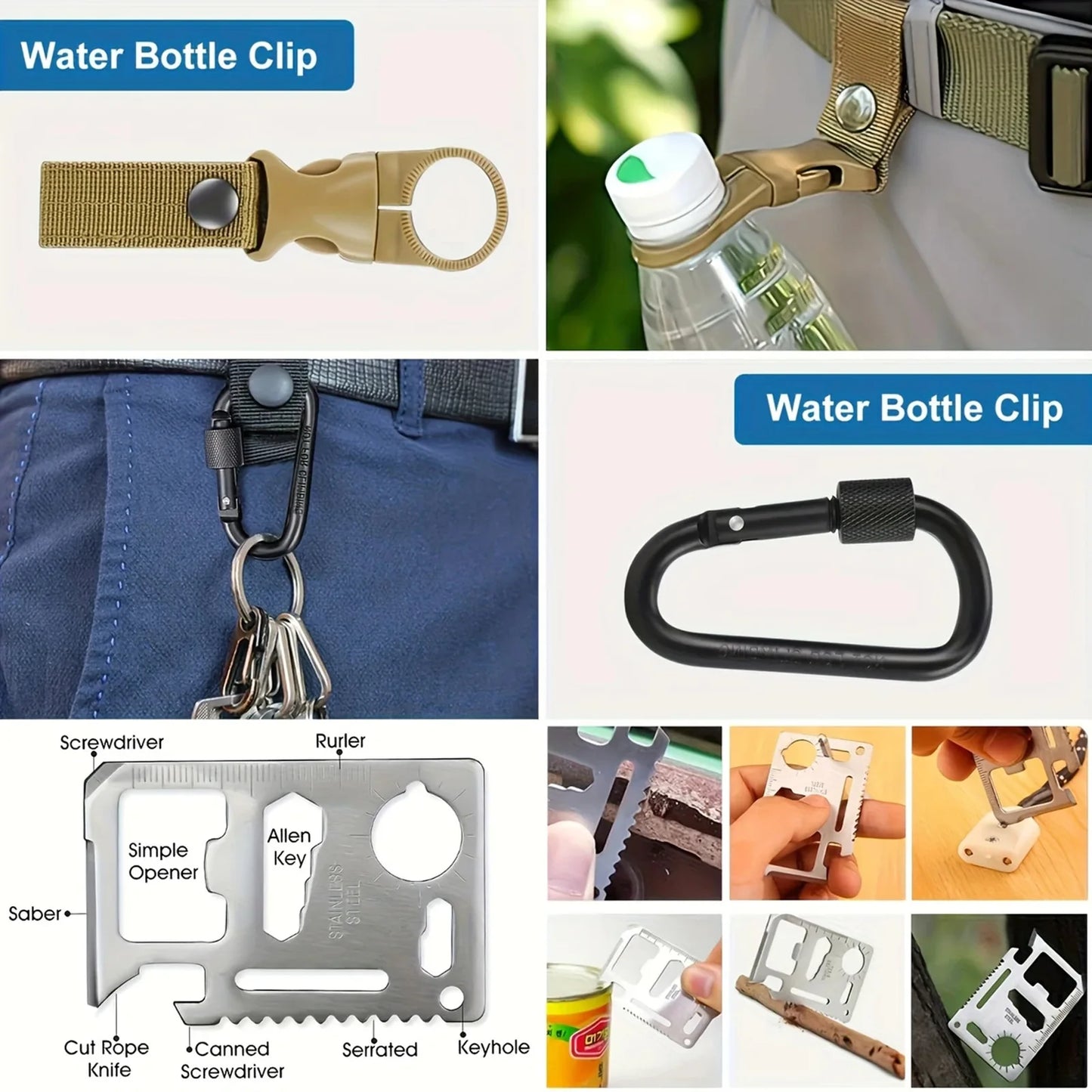 Choice Outdoor Emergency Survival Kit For Camping Hiking And Car First Aid