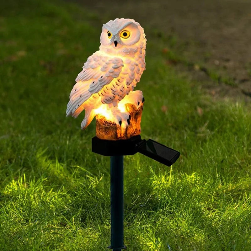 Solar Garden Light Outdoor Owl Solar Garden Stake Light Waterproof Warm White Led Light For Garden Patio Lawn Walkway Decor