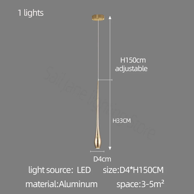 Minimalist LED Chandelier Luxurious Modern Living Room Lighting Duplex Attic Home Decoration Dining Room Staircase Pendant light