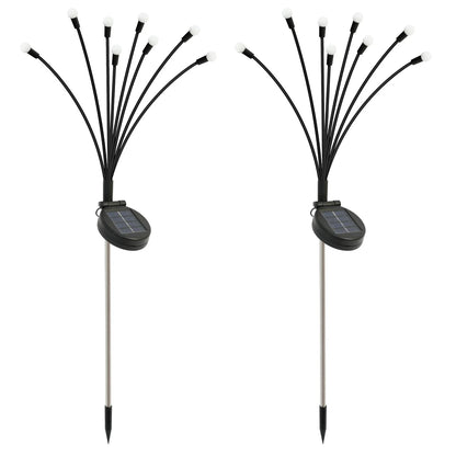 8-Head Solar Firefly Stake Lights Outdoor Garden Decoration Waterproof