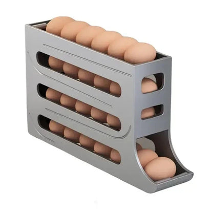 Refrigerator Egg Storage 4 Layers Automatic Rolling Egg Holder