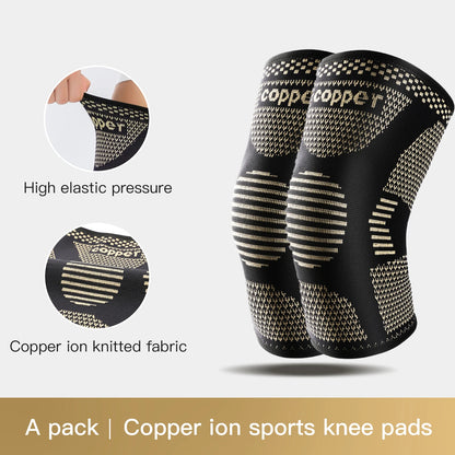 Copper Knee Brace for Arthritis Pain Compression sleeve for Sports, Pain Relief