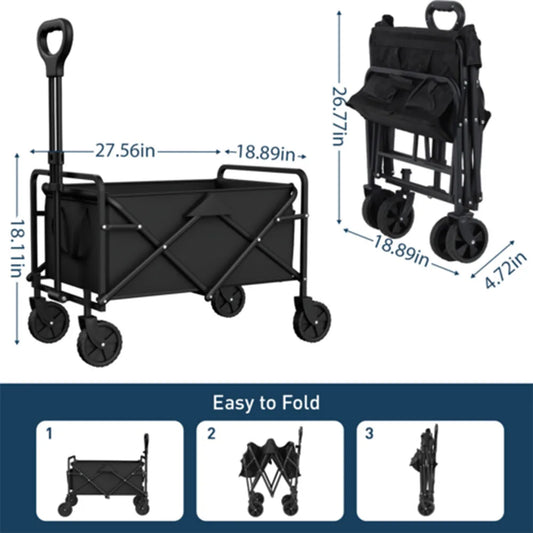 Hign Concerned Chemical Foldable Garden Wagon Cart Camping