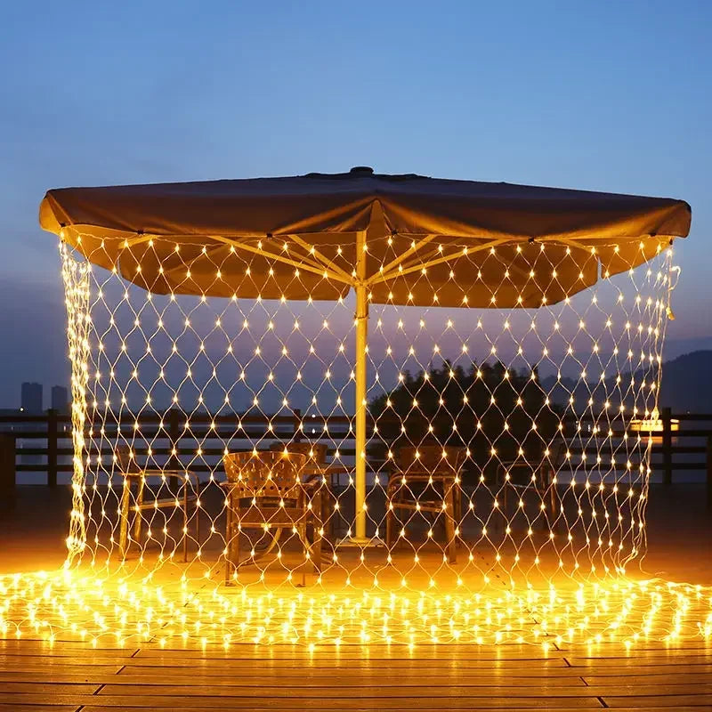 Christmas Net Mesh String Light Outdoor LED Fairy Garland