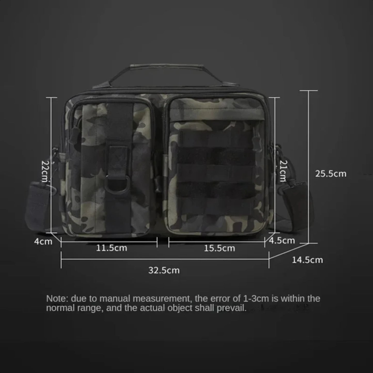 Hign-concerned Molle 600D Hiking Sling Crossbody Bag