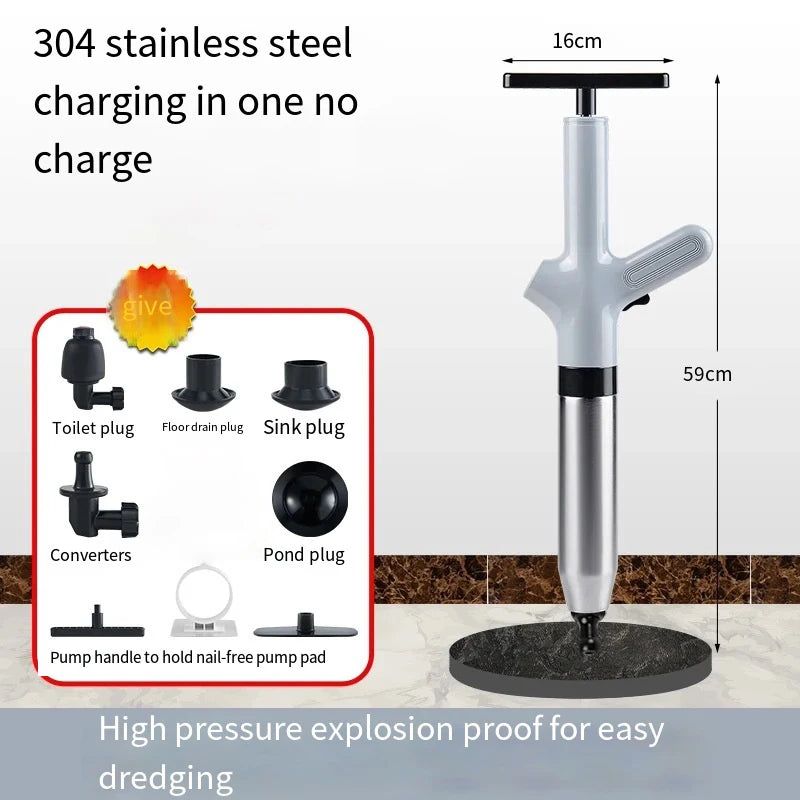 Choice Toilet Unclogger Air Pressure Drain Blaster For Clogged Toilets