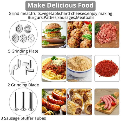 Stainless Steel Grinder KitchenAid Stand Mixer, Meat Grinder Accessories