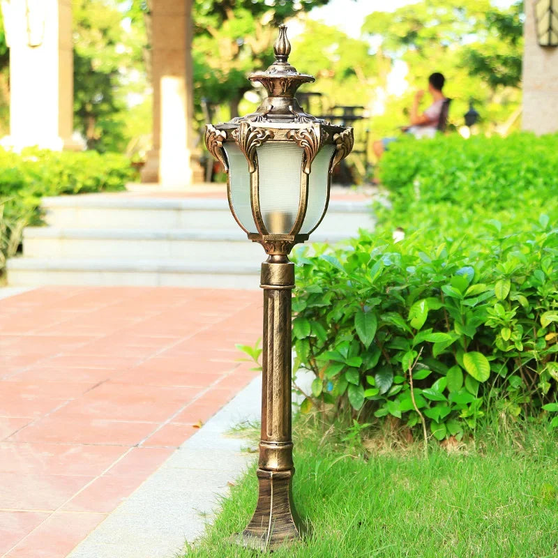 DEBBY Bronze Outdoor Lawn Light LED Retro Garden Lamp Waterproof IP65 Home Decor for Courtyard Villa Fixture