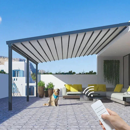 Guangdong Aluminum Folding Gazebo Pavilion Courtyard